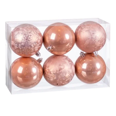 Christmas Baubles Beige Plastic 8 x 8 x 8 cm (6 Units) by BigBuy Christmas, Christmas - Ref: S8803930, Price: 6,73 €, Discoun...