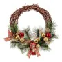 Couronne de Noël Rotin Multicouleur Naturel PVC 25 x 25 x 10 cm de BigBuy Christmas, Noël - Réf : S8803949, Prix : 14,99 €, R...