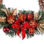 Couronne de Noël Rotin Rouge Multicouleur PVC 20 x 20 x 10 cm de BigBuy Christmas, Noël - Réf : S8803950, Prix : 9,43 €, Remi...