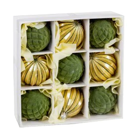 Palle di Natale Verde Dorato Plastica 6 x 6 x 6 cm (9 Unità) di BigBuy Christmas, Natale - Rif: S8803957, Prezzo: 12,46 €, Sc...