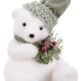 Adorno Natalício Branco Multicolor Plástico Polyfoam Tecido Urso 18 x 18 x 22 cm de BigBuy Christmas, Natal - Ref: S8803966, ...