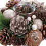 Portavelas Navideño Dorado Natural Plástico Foam 19 x 19 x 9 cm de BigBuy Christmas, Navidad - Ref: S8803971, Precio: 13,30 €...