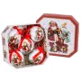 Boules de Noël Multicouleur Papier Polyfoam Père Noël 7,5 x 7,5 x 7,5 cm (5 Unités) de BigBuy Christmas, Noël - Réf : S880398...