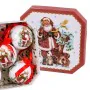 Boules de Noël Multicouleur Papier Polyfoam Père Noël 7,5 x 7,5 x 7,5 cm (5 Unités) de BigBuy Christmas, Noël - Réf : S880398...