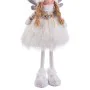 Adorno Natalício Branco Multicolor Metal Poliresina Tecido Anjo 21 x 14 x 58 cm de BigBuy Christmas, Natal - Ref: S8803998, P...