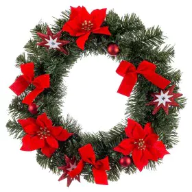 Couronne de Noël Rouge Vert Plastique 40 cm de BigBuy Christmas, Noël - Réf : S8804031, Prix : 18,02 €, Remise : %