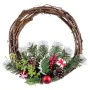 Ghirlanda di Natale Rosso Multicolore Rattan Plastica Ananas 30 cm di BigBuy Christmas, Natale - Rif: S8804037, Prezzo: 13,48...