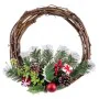 Weihnachtskranz Rot Bunt Rattan Kunststoff Ananas 30 cm von BigBuy Christmas, Weihnachten - Ref: S8804037, Preis: 13,48 €, Ra...