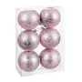 Boules de Noël Rose Plastique 8 cm (6 Unités) de BigBuy Christmas, Noël - Réf : S8804069, Prix : 10,64 €, Remise : %