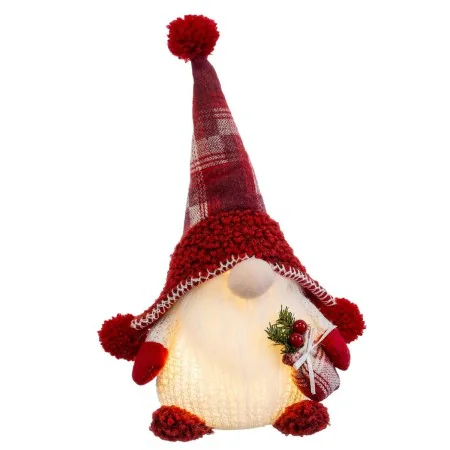 Décorations de Noël Blanc Rouge Plastique Tissu 18 x 12 x 30 cm de BigBuy Christmas, Noël - Réf : S8804076, Prix : 17,00 €, R...