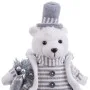 Christmas bauble White Grey Sand Fabric Polar bear 10 x 13 x 28 cm by BigBuy Christmas, Christmas - Ref: S8804081, Price: 22,...