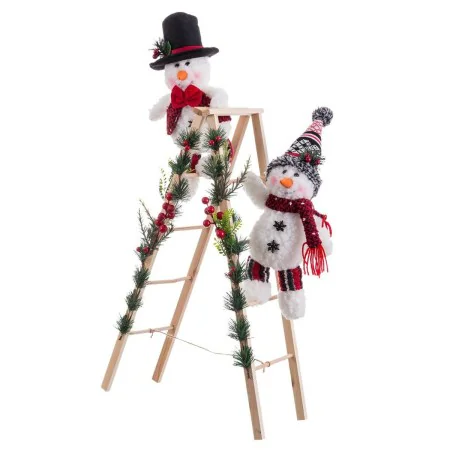 Adorno Natalício Multicolor Madeira Tecido Boneco de neve 30 x 15 x 76 cm de BigBuy Christmas, Natal - Ref: S8804091, Preço: ...