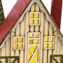 Christmas bauble Multicolour Wood House 14 x 9 x 14 cm by BigBuy Christmas, Christmas - Ref: S8804098, Price: 11,97 €, Discou...