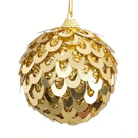 Bolas de Natal Dourado Plástico Polyfoam 10 x 10 x 10 cm (3 Unidades) de BigBuy Christmas, Natal - Ref: S8804108, Preço: 8,60...