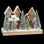 Décorations de Noël Blanc Vert Naturel Bois Plastique ville 45 x 18 x 30 cm de BigBuy Christmas, Noël - Réf : S8804115, Prix ...