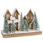 Décorations de Noël Blanc Vert Naturel Bois Plastique ville 45 x 18 x 30 cm de BigBuy Christmas, Noël - Réf : S8804115, Prix ...