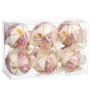 Boules de Noël Blanc Rose Polyfoam Tissu 6 x 6 x 6 cm (6 Unités) de BigBuy Christmas, Noël - Réf : S8804138, Prix : 7,94 €, R...