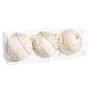 Palle di Natale Bianco Dorato Polyfoam Tessuto Fiocco 10 x 10 x 10 cm (3 Unità) di BigBuy Christmas, Natale - Rif: S8804139, ...