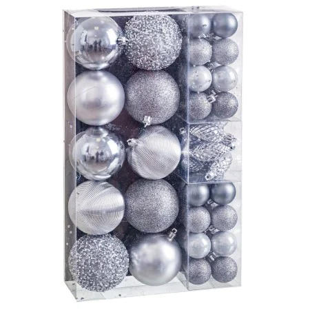 Bolas de Navidad Plateado (50 Unidades) de BigBuy Christmas, Navidad - Ref: S8804154, Precio: 18,14 €, Descuento: %