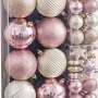 Bolas de Natal Cor de Rosa (58 Unidades) de BigBuy Christmas, Natal - Ref: S8804167, Preço: 18,89 €, Desconto: %