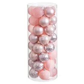 Bolas de Natal Cor de Rosa Plástico 6 x 6 x 6 cm (40 Unidades) de BigBuy Christmas, Natal - Ref: S8804170, Preço: 18,26 €, De...