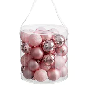 Christmas Baubles Pink 5 x 5 x 5 cm (40 Units) by BigBuy Christmas, Christmas - Ref: S8804174, Price: 12,46 €, Discount: %