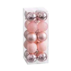 Christmas Baubles Pink 5 x 5 x 5 cm (20 Units) by BigBuy Christmas, Christmas - Ref: S8804178, Price: 7,66 €, Discount: %