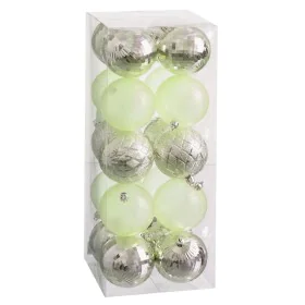 Boules de Noël Vert 8 x 8 x 8 cm (20 Unités) de BigBuy Christmas, Noël - Réf : S8804189, Prix : 15,73 €, Remise : %