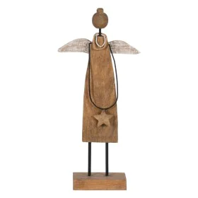 Christmas bauble Natural Mango wood Angel 23 x 9 x 52 cm by BigBuy Christmas, Christmas - Ref: S8804192, Price: 44,85 €, Disc...