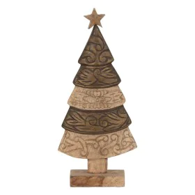 Décorations de Noël Marron Bois de manguier Sapin de Noël 23,5 x 9 x 50 cm de BigBuy Christmas, Noël - Réf : S8804195, Prix :...