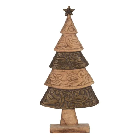 Adorno Navideño Marrón Madera de mango Árbol de Navidad 32 x 9 x 65,5 cm de BigBuy Christmas, Navidad - Ref: S8804196, Precio...