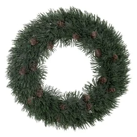 Couronne de Noël Vert PVC 38 x 38 cm de BigBuy Christmas, Noël - Réf : S8804214, Prix : 14,81 €, Remise : %