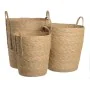 Conjunto de Cestos Natural Junco 42 x 42 x 48 cm (3 Peças) de BigBuy Home, Cestos de arrumação - Ref: S8804237, Preço: 72,62 ...