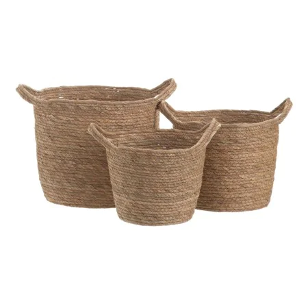 Juego de Cestos Natural Junco 33 x 33 x 26 cm (3 Piezas) de BigBuy Home, Cestos de almacenaje - Ref: S8804240, Precio: 36,28 ...