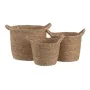 Set of Baskets Natural Rushes 33 x 33 x 26 cm (3 Pieces) by BigBuy Home, Storage baskets - Ref: S8804240, Price: 35,99 €, Dis...