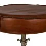 Banqueta Alexandra House Living Castanho Couro Madeira Ferro 36 x 50 x 36 cm de Alexandra House Living, Cadeiras e sofás - Re...