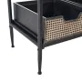 Hall Table with Drawers BRICK Coat rack Brown Black Iron 111 x 37 x 185 cm by BigBuy Home, Hallway Furniture Sets - Ref: S880...