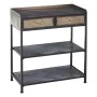 Hall Table with 2 Drawers BRICK Brown Black Iron 75,5 x 38 x 85 cm by BigBuy Home, Hallway Furniture Sets - Ref: S8804252, Pr...