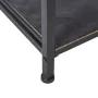 Hall Table with 2 Drawers BRICK Brown Black Iron 75,5 x 38 x 85 cm by BigBuy Home, Hallway Furniture Sets - Ref: S8804252, Pr...