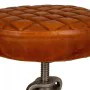 Stool Alexandra House Living Brown Leather Wood Iron 31 x 46 x 31 cm by Alexandra House Living, Sofas and chairs - Ref: D1631...