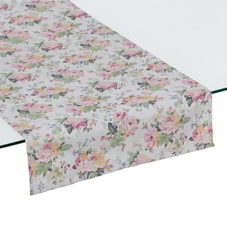 Chemin de Table Fleurs Coton 50 x 150 cm de BigBuy Home, Chemin de table - Réf : S8804270, Prix : 16,02 €, Remise : %