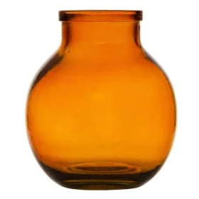 Vase Ambre verre recyclé 21 x 21 x 25 cm de BigBuy Home, Vases - Réf : S8804299, Prix : 37,30 €, Remise : %