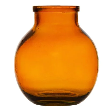 Vase Amber recycled glass 21 x 21 x 25 cm by BigBuy Home, Vases - Ref: S8804299, Price: 37,30 €, Discount: %