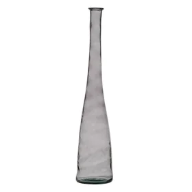 Vase Grey recycled glass 18 x 18 x 100 cm by BigBuy Home, Vases - Ref: S8804307, Price: 76,17 €, Discount: %