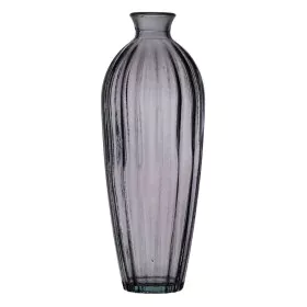 Vase Grey recycled glass 12 x 12 x 29 cm by BigBuy Home, Vases - Ref: S8804310, Price: 18,22 €, Discount: %