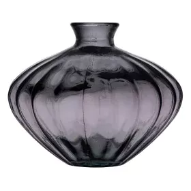 Vase Grey recycled glass 19 x 19 x 14 cm by BigBuy Home, Vases - Ref: S8804311, Price: 15,11 €, Discount: %