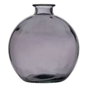 Vase Grey recycled glass 16 x 16 x 18 cm by BigBuy Home, Vases - Ref: S8804317, Price: 11,98 €, Discount: %