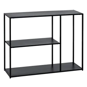 Étagère SQUARE Noir Acier 100 x 30 x 81 cm de BigBuy Home, Étagères verticales - Réf : S8804319, Prix : 124,65 €, Remise : %