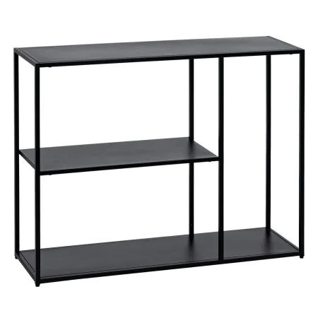 Shelves SQUARE Black Steel 100 x 30 x 81 cm by BigBuy Home, Standing Shelf Units - Ref: S8804319, Price: 124,65 €, Discount: %