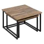 Set of 2 tables Black Natural 60 x 60 x 42 cm (2 Units) by BigBuy Home, Tables - Ref: S8804334, Price: 185,86 €, Discount: %